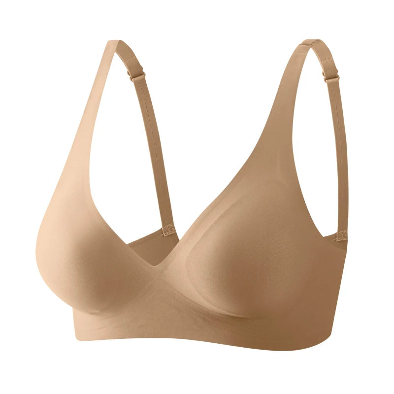 Sexy Seamless Deep V Wireless Bra