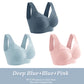 3Pcs Plus Size Seamless Wireless Sport Bras