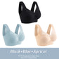 3Pcs Plus Size Seamless Wireless Sport Bras